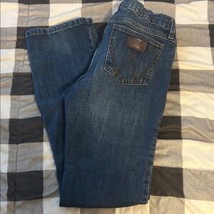 Boys Wrangler Dark Blue Denim Jeans